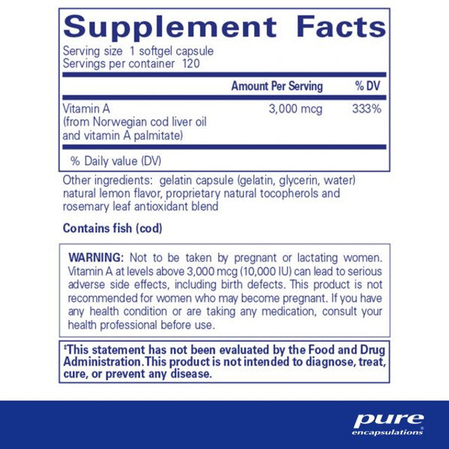 Vitamin A 3,000mcg (10,000IU)