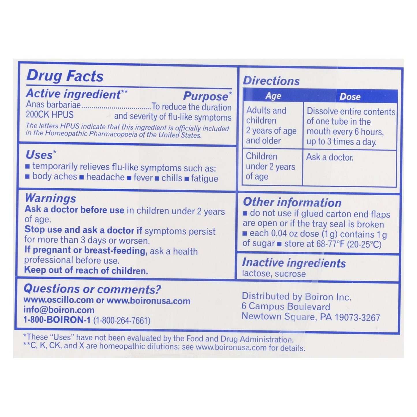 Oscillococcinum- Medicamento Homeopatico