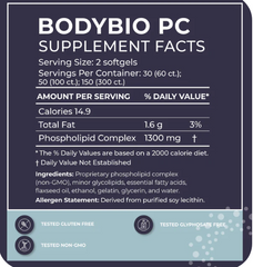 BodyBio PC (Phosphatidylcholine-Softgels)