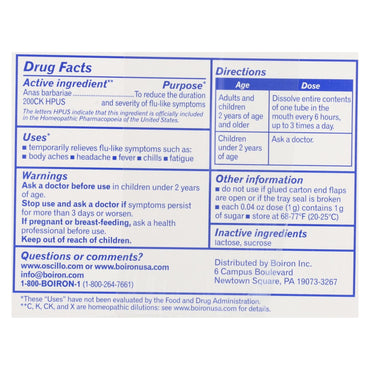 Oscillococcinum- Medicamento Homeopatico