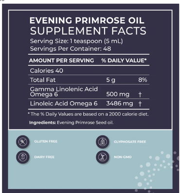 Evening Primrose Oil Liquid 8onzas