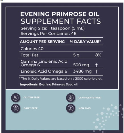 Evening Primrose Oil Liquid 8onzas